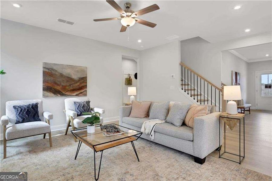 Furnished interior view inside a new home in The Paddocks at Doc Hughes, Buford (Image 12).