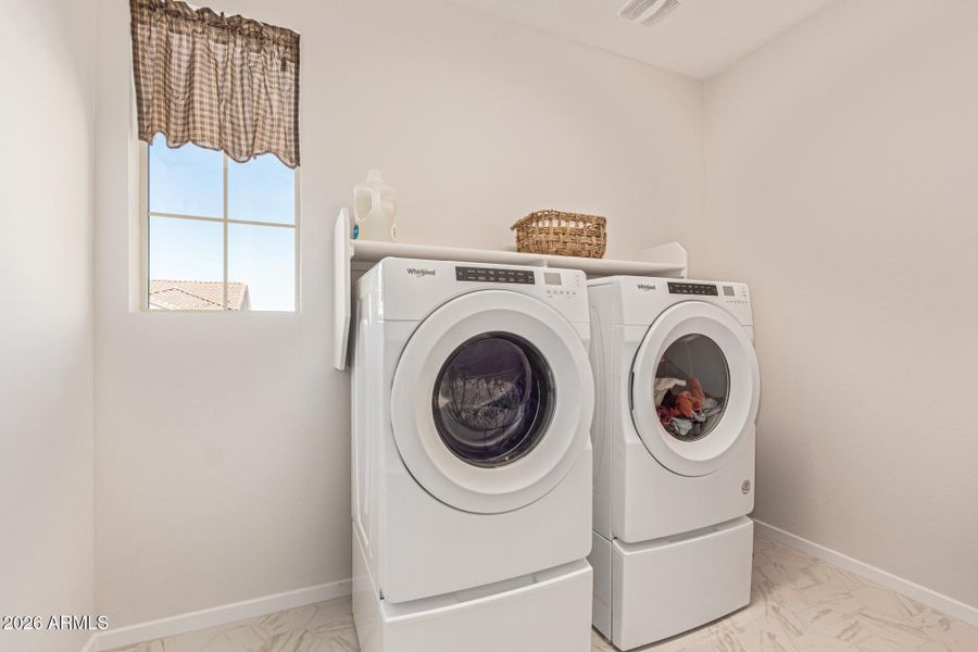 Start of upstairs - Laundry room