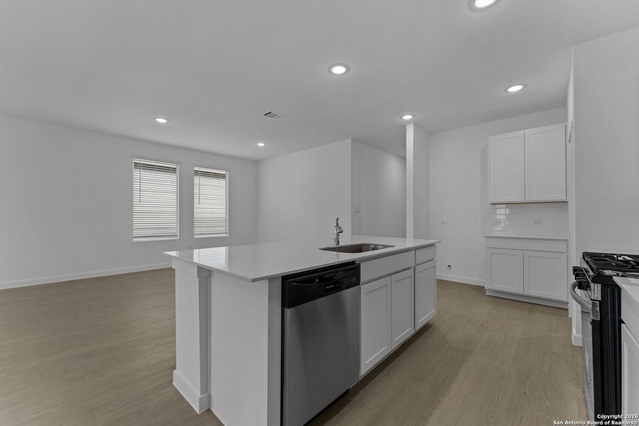 Furnished interior view inside a new home in , New Braunfels (Image 10).