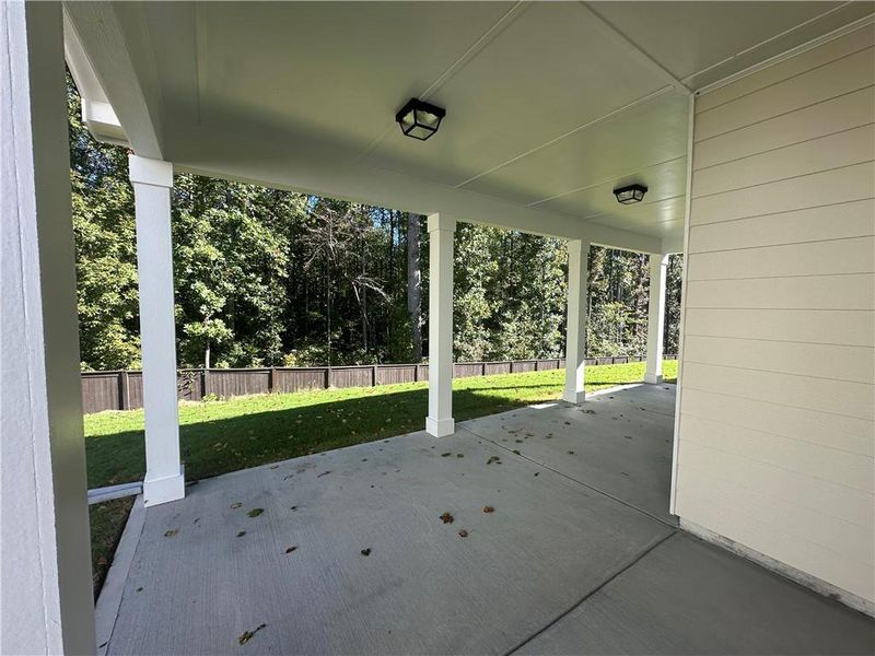 Exterior details and patio area of a home in Rosewood Lake Preserve, Hoschton (Image 4). Exterior details and patio area of a home in Rosewood Lake Preserve, Hoschton (Image 4).
