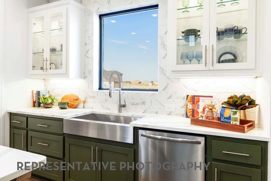 Furnished interior view inside a new home in Pomona, Manvel (Image 30).