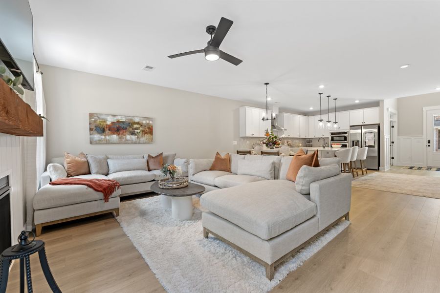 Representative furnished interior of a home built from the Tillman by Hunter Quinn Homes in Landing at Clemson Marina, Seneca (Image 9).