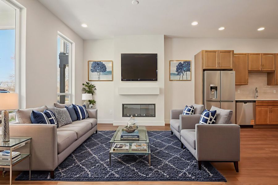 Furnished interior view inside a new home in Loretto Heights - Rise Collection, Denver (Image 6).