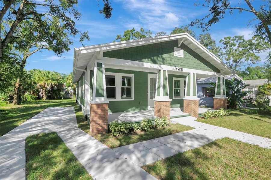 Exterior details and patio area of a home in , Tampa (Image 3). Exterior details and patio area of a home in , Tampa (Image 3).