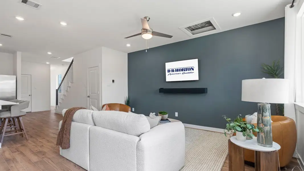Furnished interior view inside a new home in Villarosa at Tamarron, Katy (Image 11).