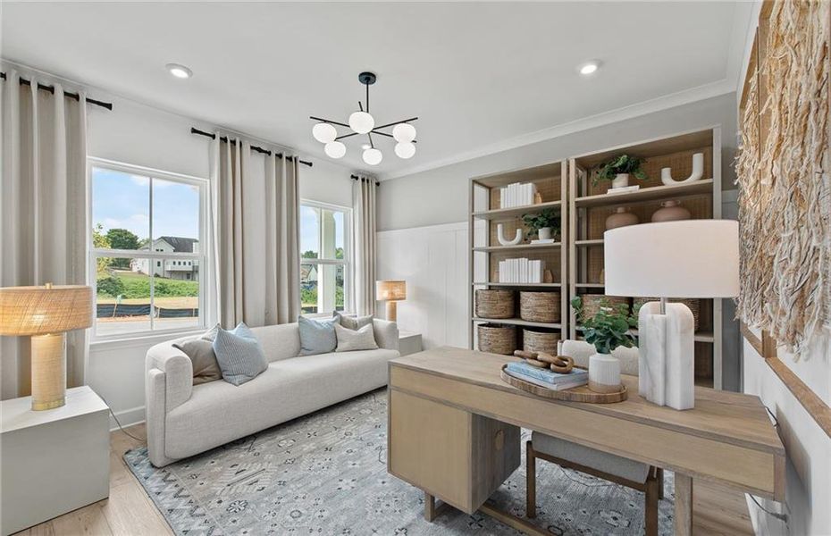 Furnished interior view inside a new home in Watermist at Mirror Lake, Villa Rica (Image 10).