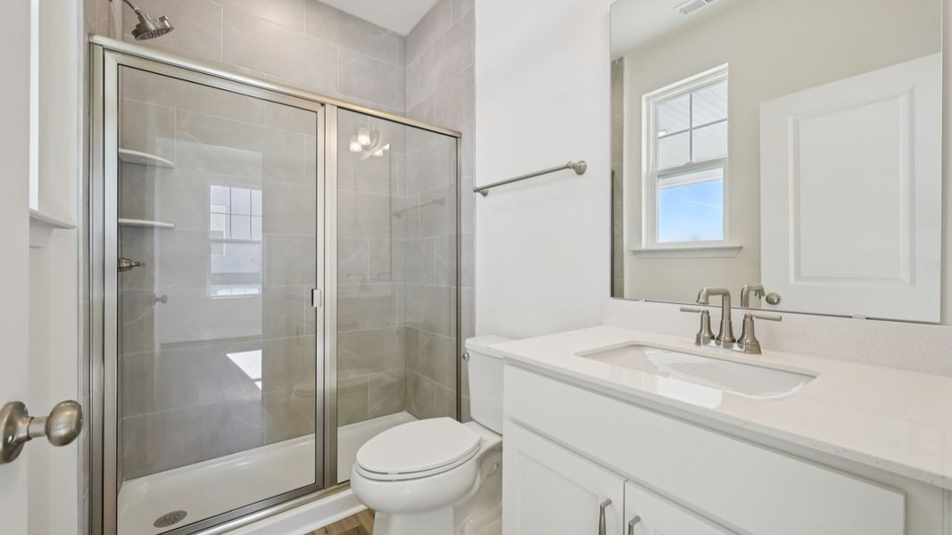 Representative furnished interior of a home built from the Norris by DRB Homes in Blake Pond, Lillington (Image 35).