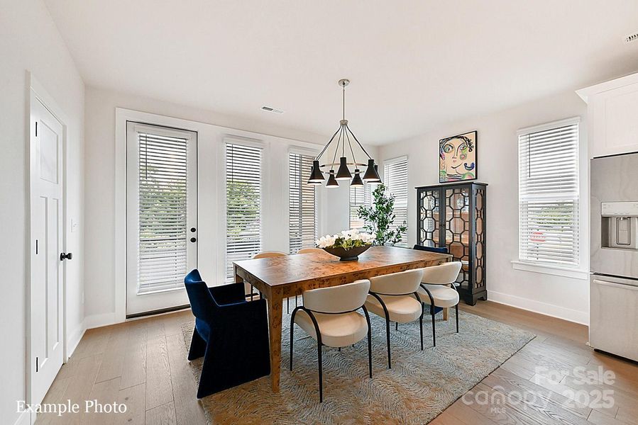 Furnished interior view inside a new home in North End Terraces, Charlotte (Image 14).