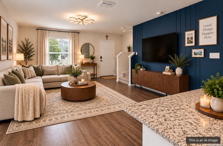 Furnished interior view inside a new home in , San Antonio (Image 9).