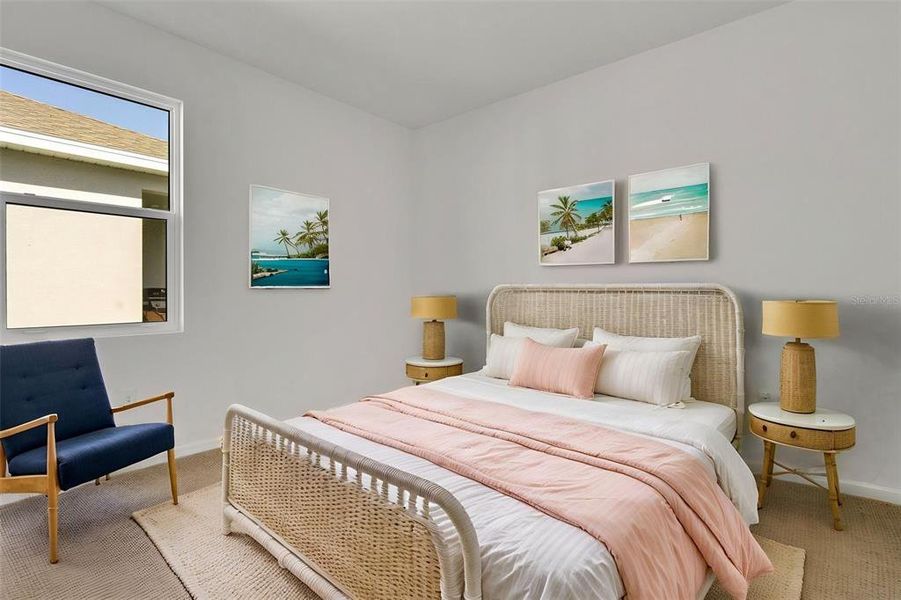 Furnished interior view inside a new home in Creekside Run at Babcock Ranch, Punta Gorda (Image 11).