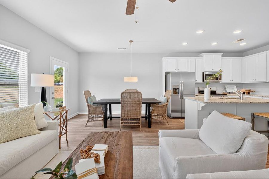 Furnished interior view inside a new home in The Reserve At Clock Tower, Douglasville (Image 24).