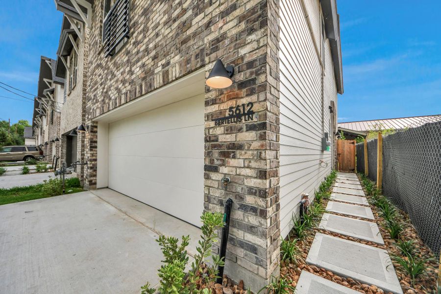 Exterior details and patio area of a home in , Houston (Image 3).