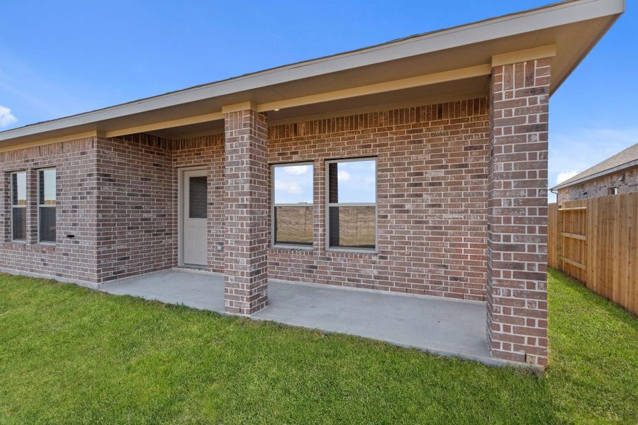 Exterior details and patio area of a home in Cypress Green, Hockley (Image 4).