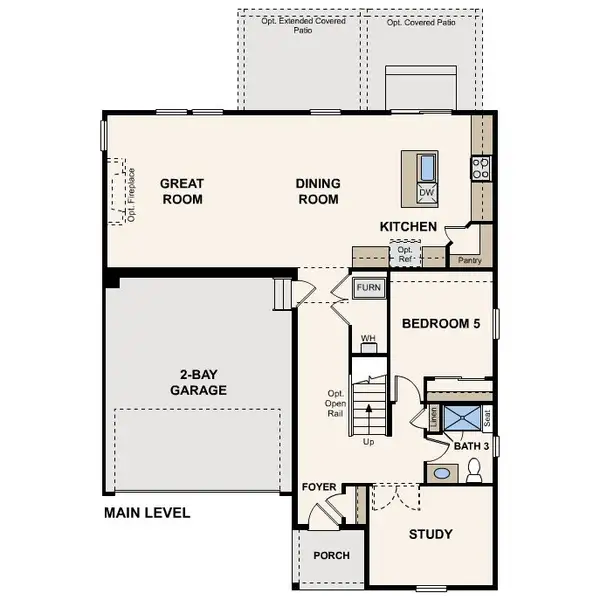 2D floor plan layout for the The Marion by Century Communities in Bella Vista, Brighton, CO (Image 3).