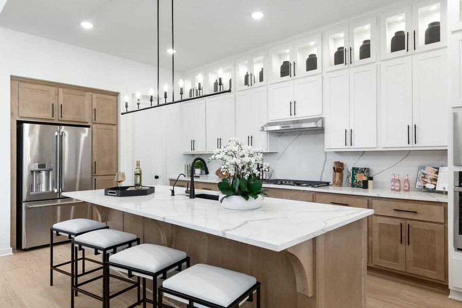 Representative furnished interior of a home built from the Fordham Plan by Highland Homes in Wellington: Artisan Series - 50ft lots, Fort Worth (Image 12).