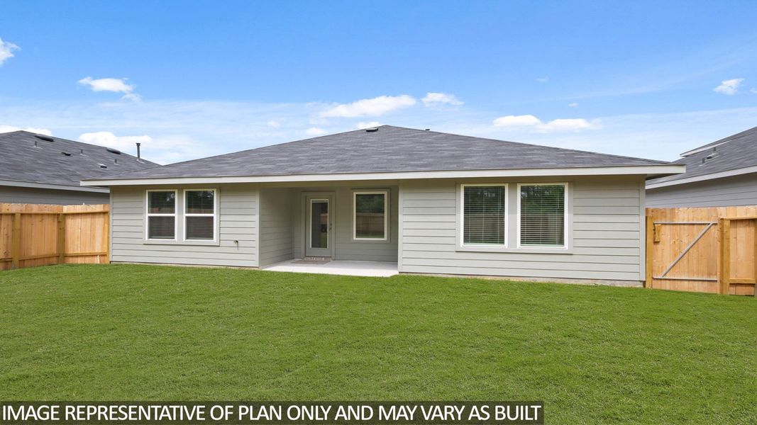 Exterior details and patio area of a home in Mill Creek, Magnolia (Image 2). Exterior details and patio area of a home in Mill Creek, Magnolia (Image 2).