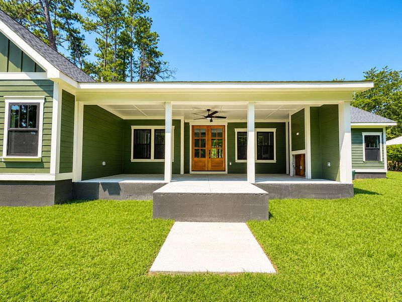 Exterior details and patio area of a home in , Santee (Image 3). Exterior details and patio area of a home in , Santee (Image 3).