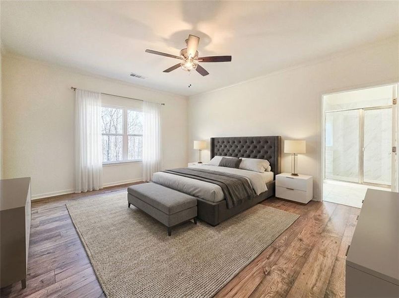 Furnished interior view inside a new home in , Dawsonville (Image 13).