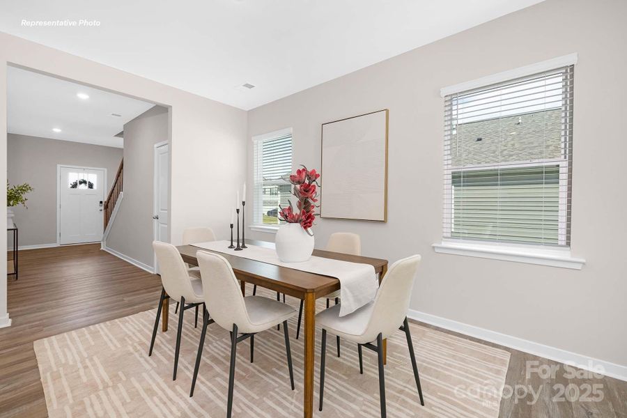 Furnished interior view inside a new home in Secrest Commons, Monroe (Image 2). Furnished interior view inside a new home in Secrest Commons, Monroe (Image 2).