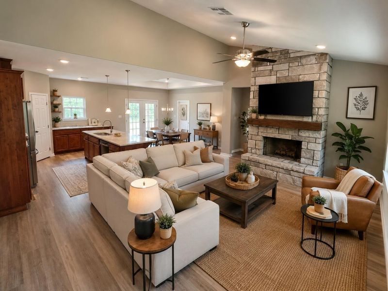 Furnished interior view inside a new home in , Lovelady (Image 4).