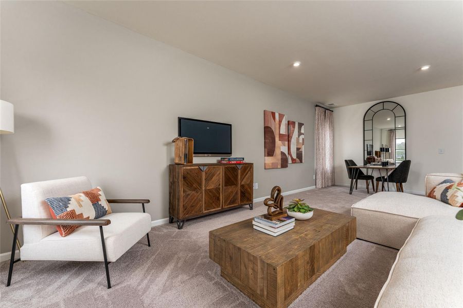 The Palmer- Loft/Game Room. The sample image is a staged model, to be used for illustrative purposes only. Upgrades, options, and colors will vary.