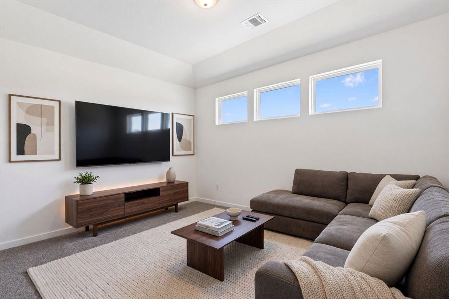 Furnished interior view inside a new home in The Colony, Bastrop (Image 8).