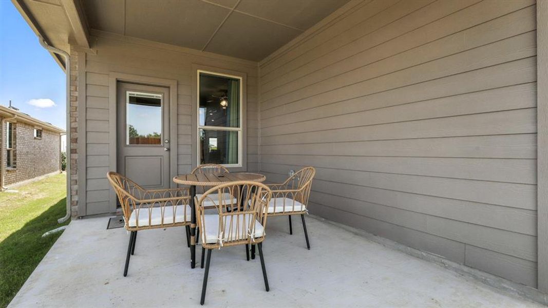 Patio - All Home and community information, including pricing, included features, terms, availability and amenities, are subject to change at any time without notice or obligation. All Drawings, pictures, photographs, video, square footages, floor plans, elevations, features, colors and sizes are approximate for illustration purposes only and will vary from the homes as built. Patio - All Home and community information, including pricing, included features, terms, availability and amenities, are subject to change at any time without notice or obligation. All Drawings, pictures, photographs, video, square footages, floor plans, elevations, features, colors and sizes are approximate for illustration purposes only and will vary from the homes as built.