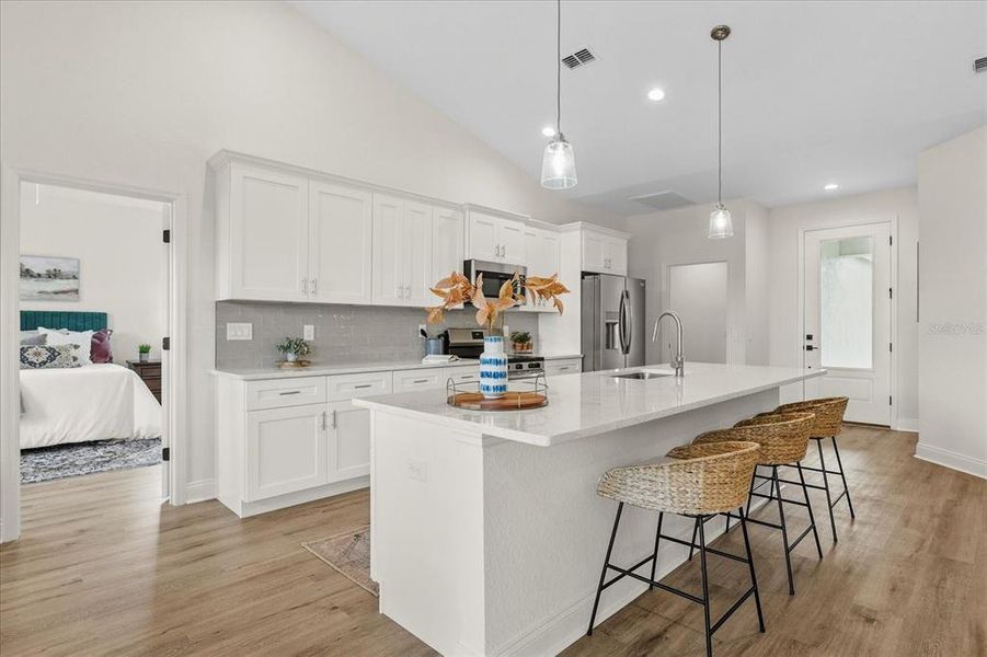 Furnished interior view inside a new home in , Sebring (Image 4). Furnished interior view inside a new home in , Sebring (Image 4).