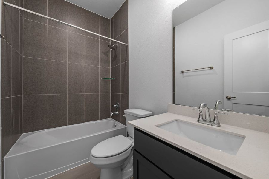 Furnished interior view inside a new home in Meridiana, Manvel (Image 8). Furnished interior view inside a new home in Meridiana, Manvel (Image 8).