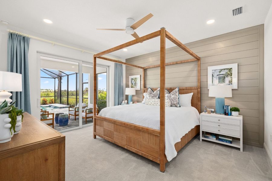 Representative furnished interior of a home built from the Heritage 2 by Neal Communities in Palmera, Venice (Image 12).