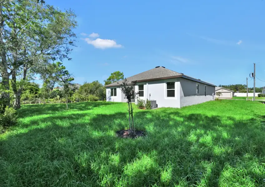 Spacious backyard