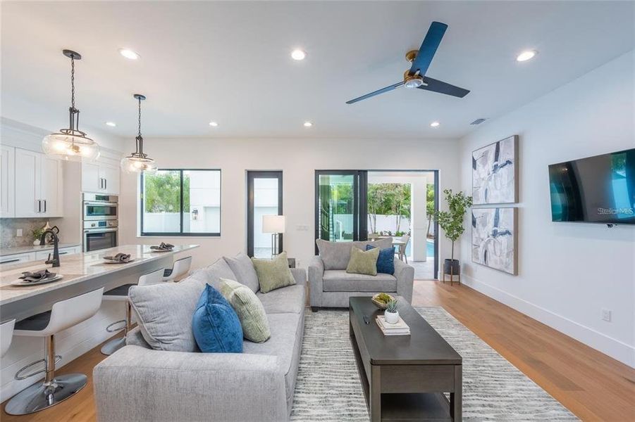 Furnished interior view inside a new home in , Sarasota (Image 46).