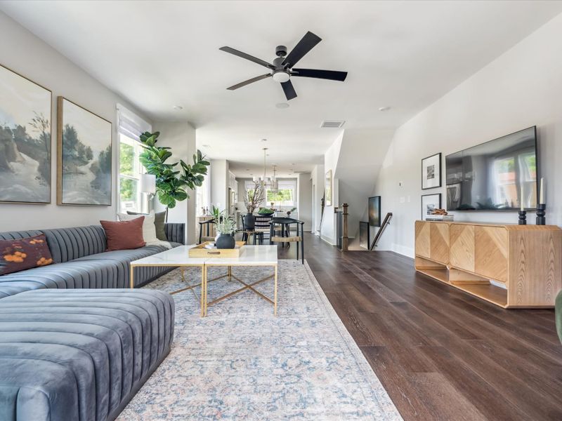 Representative furnished interior of a home built from the Baron by Tri Pointe Homes in Ascend, Charlotte (Image 3).