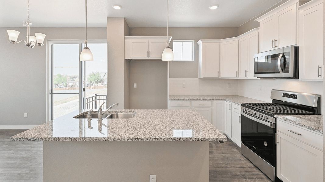 Furnished interior view inside a new home in Settlers Crossing, Commerce City (Image 4). Furnished interior view inside a new home in Settlers Crossing, Commerce City (Image 4).
