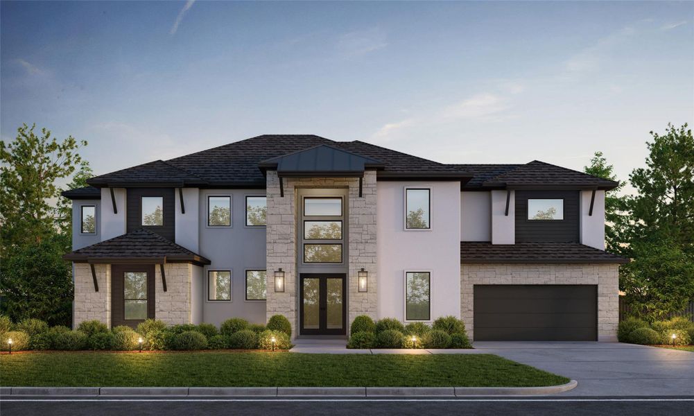 Front exterior of a new home in Colton, Todd Mission, TX, highlighting curb appeal (Image 1). Front exterior of a new home in Colton, Todd Mission, TX, highlighting curb appeal (Image 1).