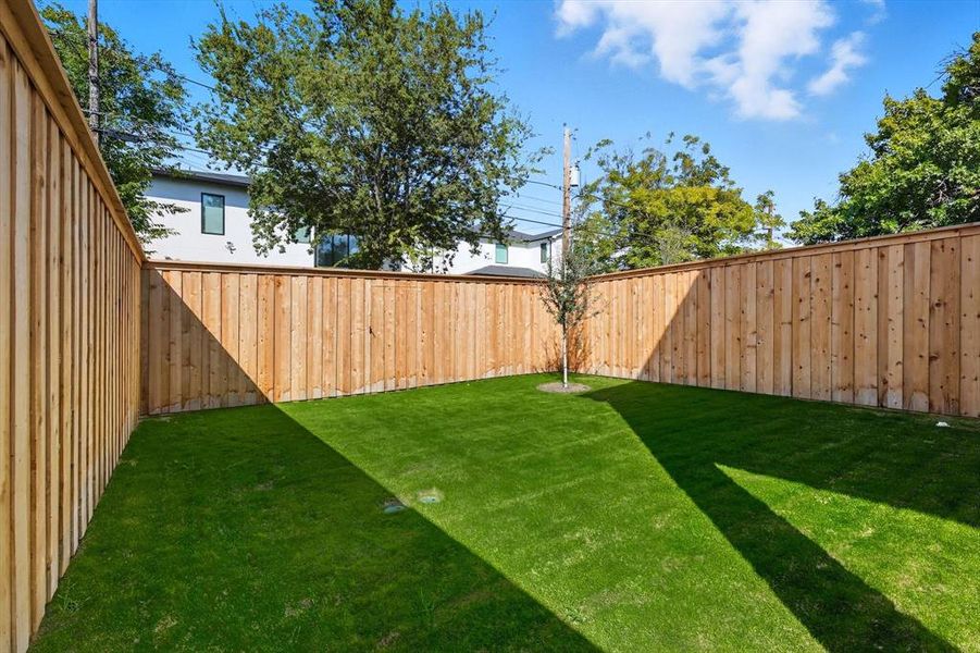 View of fenced backyard View of fenced backyard