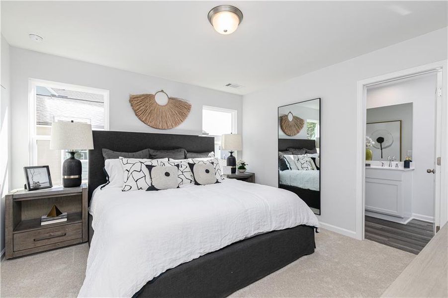 Furnished interior view inside a new home in , Powder Springs (Image 21).