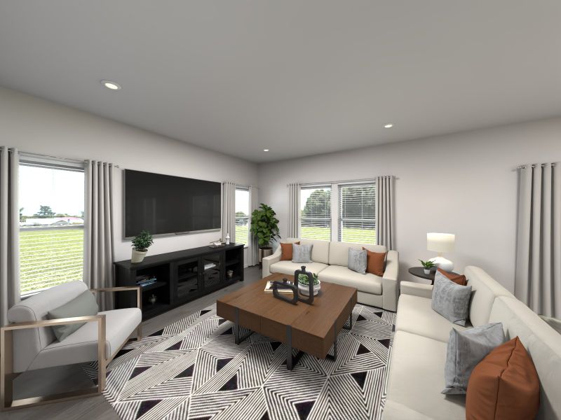 Furnished interior view inside a new home in Crestview - Legacy Series, Hermitage (Image 5).