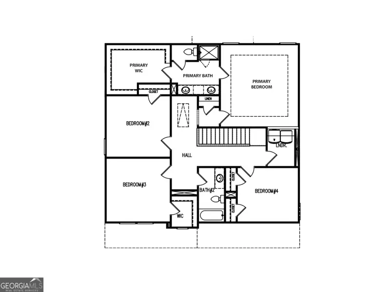 2D floor plan layout of this home in Ellington Farms, Statham, GA (Image 3). 2D floor plan layout of this home in Ellington Farms, Statham, GA (Image 3).