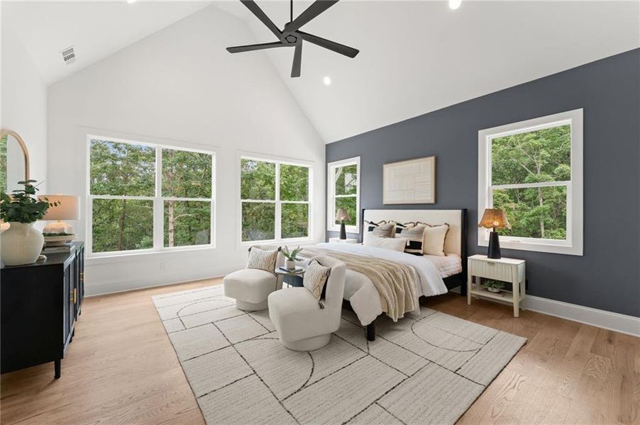 Furnished interior view inside a new home in , Dawsonville (Image 43).