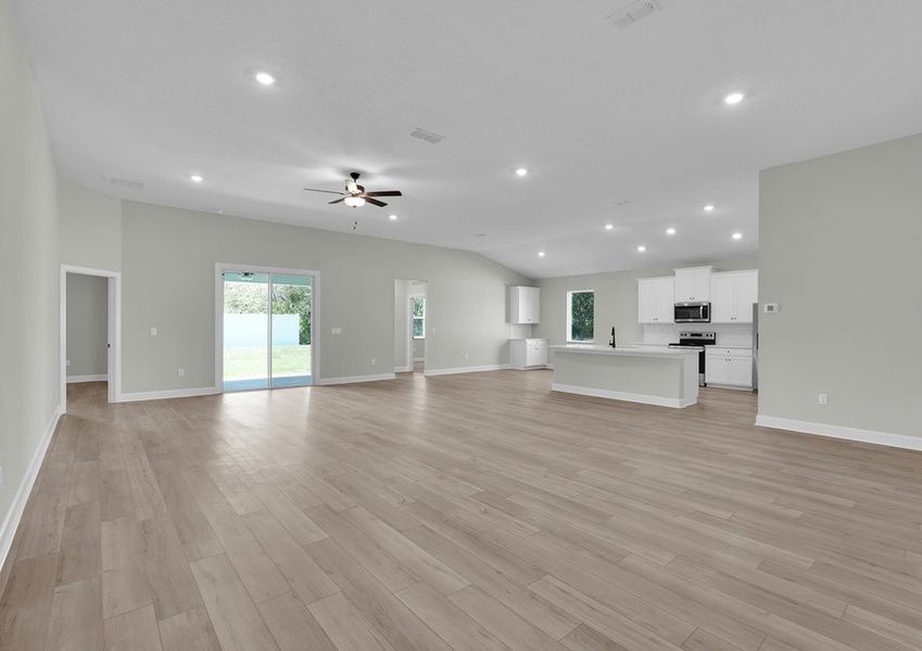 Hosting is a breeze in this open entertainment space