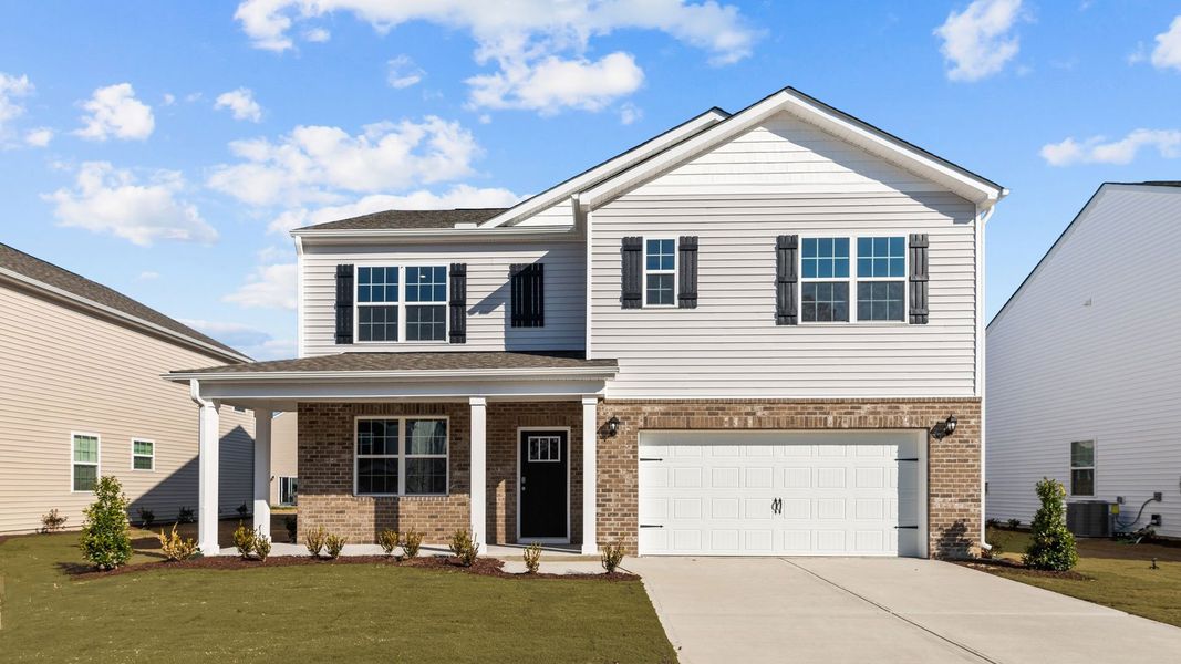Representative exterior photo of a completed home built from the HAYDEN by D.R. Horton in West New Bern, New Bern, NC (Image 2).