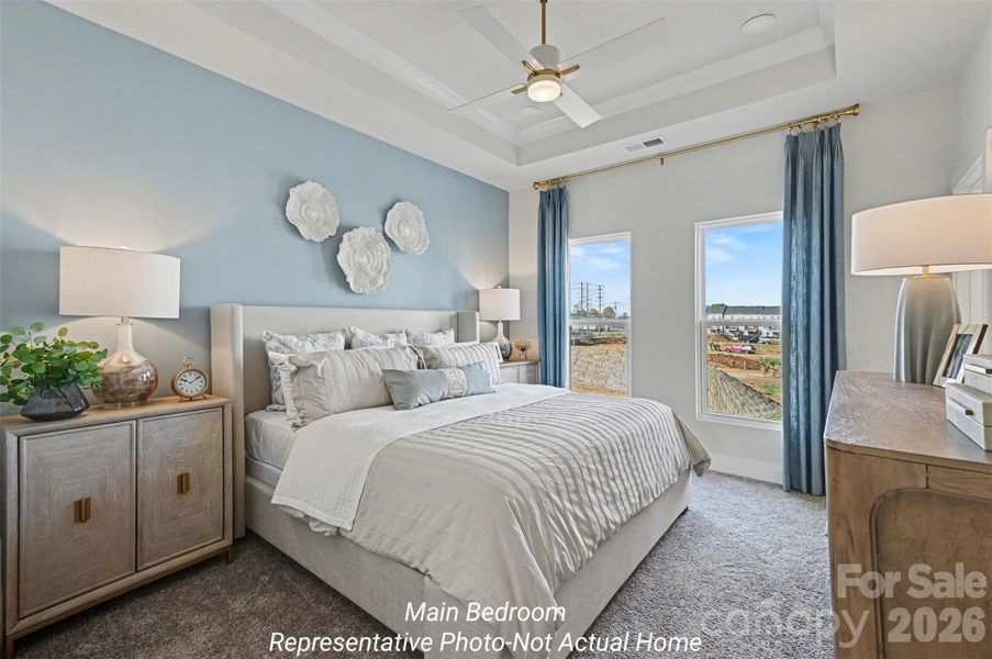 Furnished interior view inside a new home in , Charlotte (Image 12).