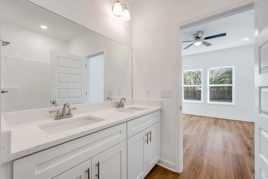 Furnished interior view inside a new home in Barton's Bend, Crestview (Image 14). Furnished interior view inside a new home in Barton's Bend, Crestview (Image 14).