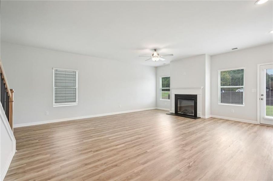 Spacious, unfurnished interior of a new home in Fairview Lake, Conyers (Image 26). Spacious, unfurnished interior of a new home in Fairview Lake, Conyers (Image 26).