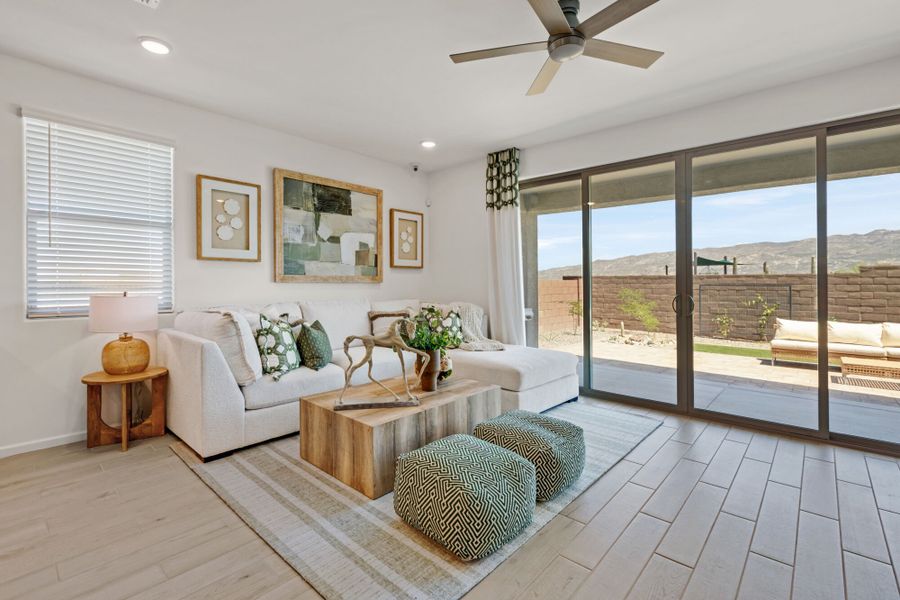 Representative furnished interior of a home built from the Copper by Mattamy Homes in Oasis At Rocking K, Vail (Image 5).