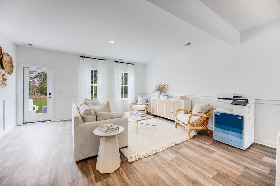 Furnished interior view inside a new home in Dawson Pointe, Summerville (Image 17).