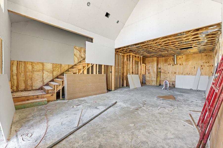 Expansive living area.