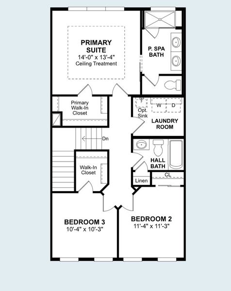 2D floor plan layout of this home in Vdara, Orlando, FL (Image 4).