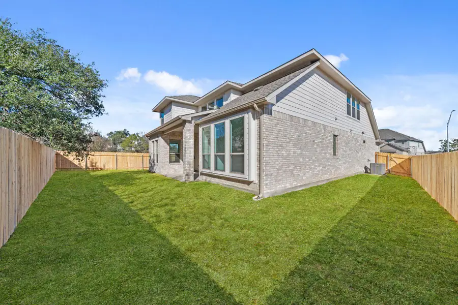 Rear of Home and Private Backyard